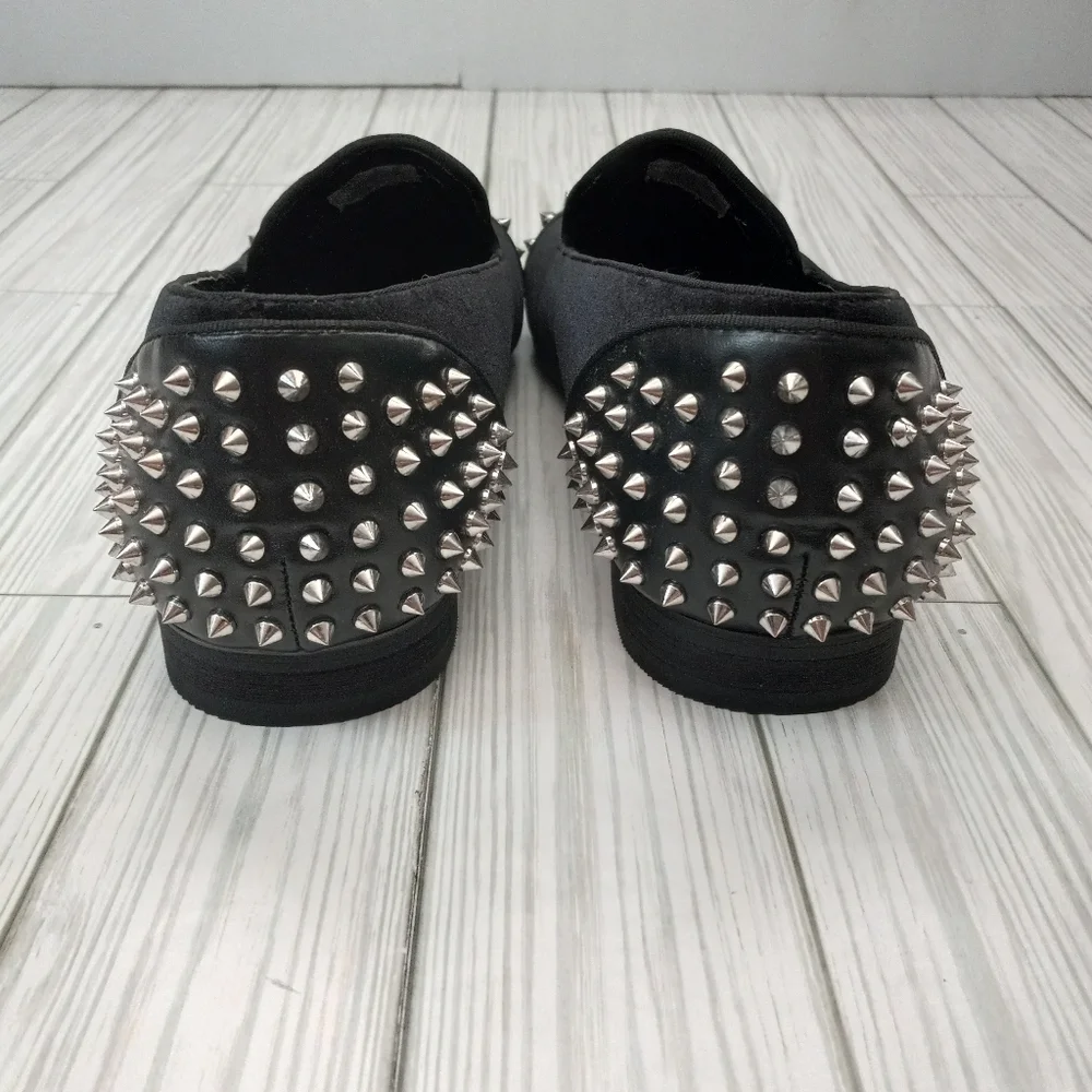 Steve Madden Velvet Spiked Studded Gothic Loafers